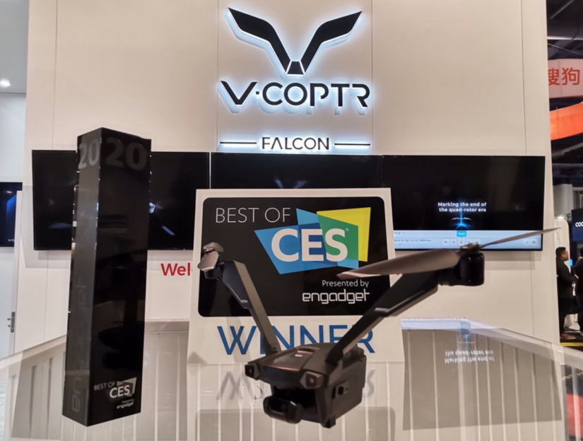 零零科技vcoptrfalcon猎鹰荣获engadgetces2020机器人或无人机类最佳