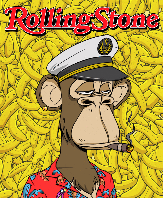 無聊猿登上《滾石》雜誌封面。圖片來源：RollingStone