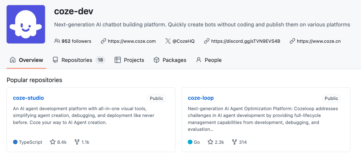 Coze 开源核心功能 Coze Studio 和 Coze Loop，上线两天 GitHub Star 量破万